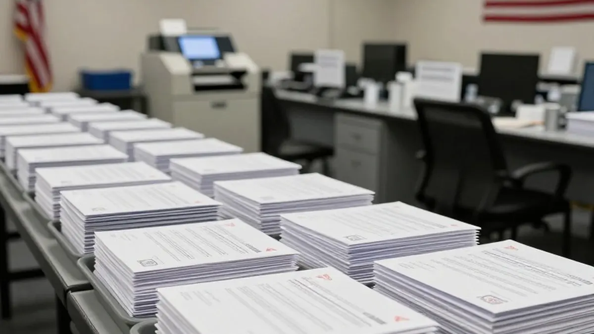 Illustration for: Judge Refuses to Make California Set Aside 20,000 Ballots in Justice Department Citizenship Suit